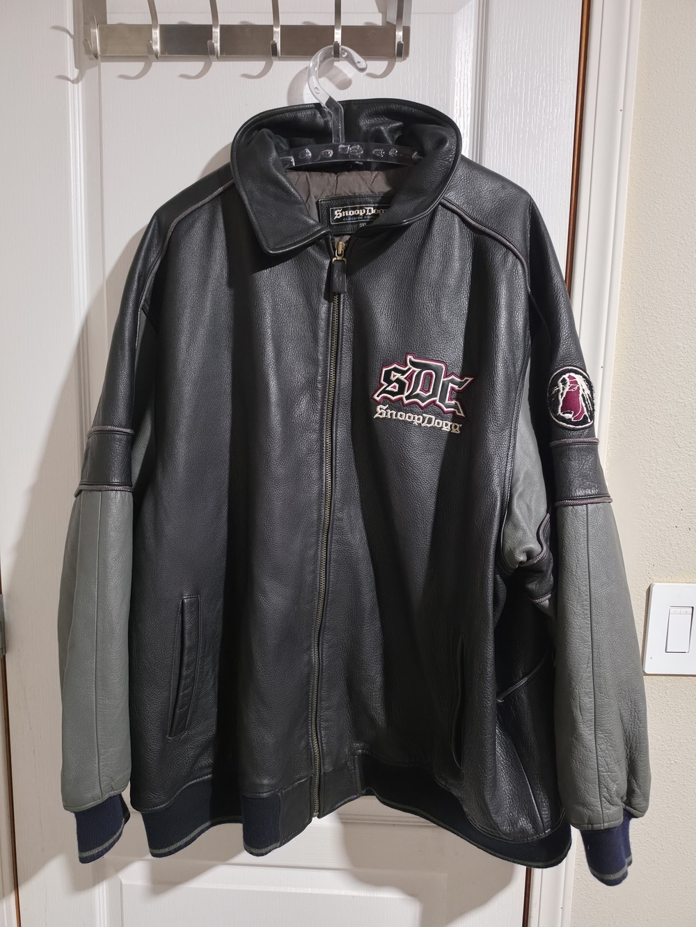 Vintage Snoop Dogg Clothing Company Rap Leather Jacket 5XL